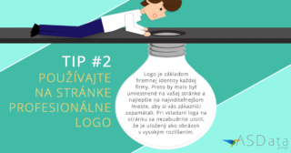 TIP #2 Používajte na stránke profesionálne logo