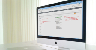 Párovanie dodávateľov na Pazzl.sk (Magento plugin) mockup na IMac