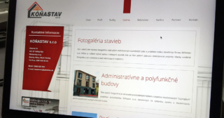 KóňaStav.sk - prezentácia stavebnej firmy + responzívny dizajn stránok, firemná web stránka