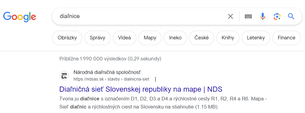 Snímka obrazovky SO optimalizácie NDSAS.